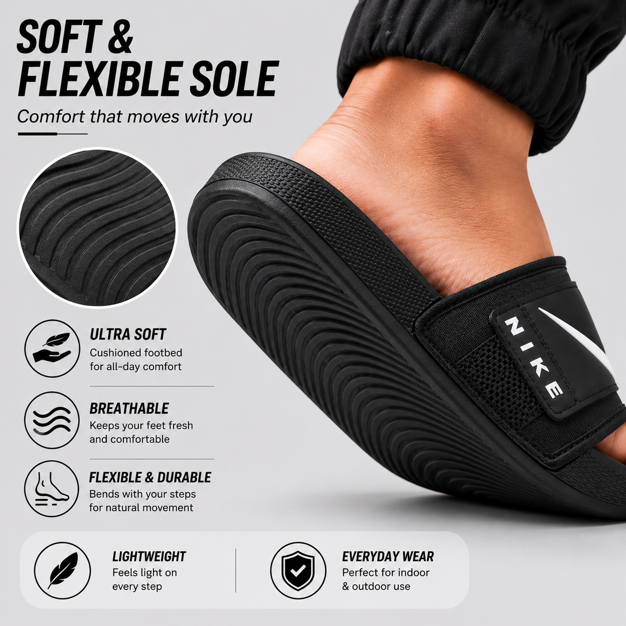 FlexFit Lightweight Comfort Slides