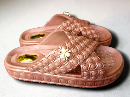 Soft Cushioned-Pearl Comfort Women's Slippers