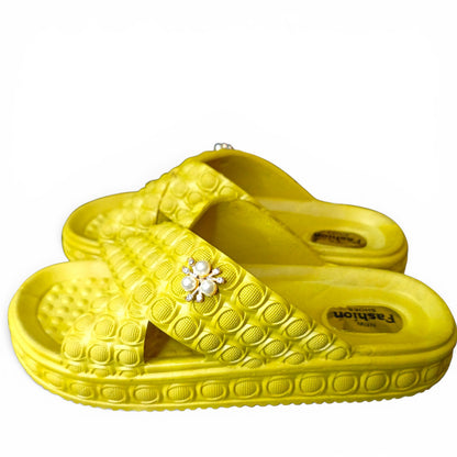Soft Cushioned-Pearl Comfort Women's Slippers
